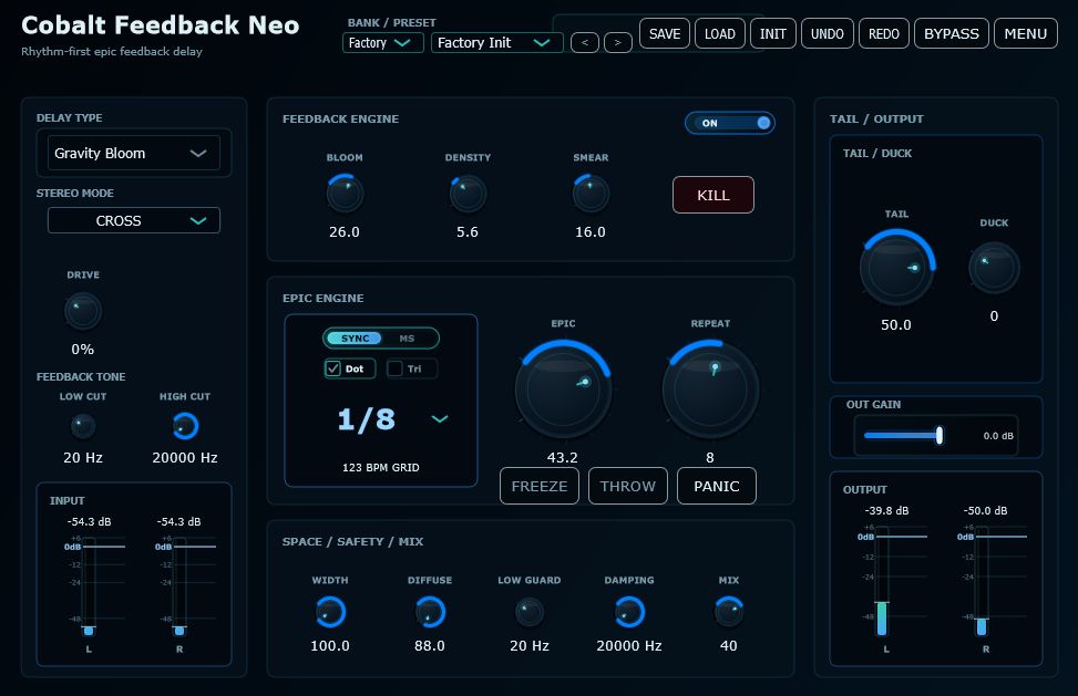 Cobalt Feedback Neo interface