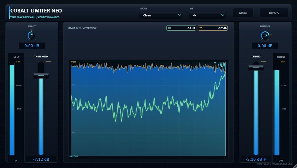 Cobalt Limiter Neo interface