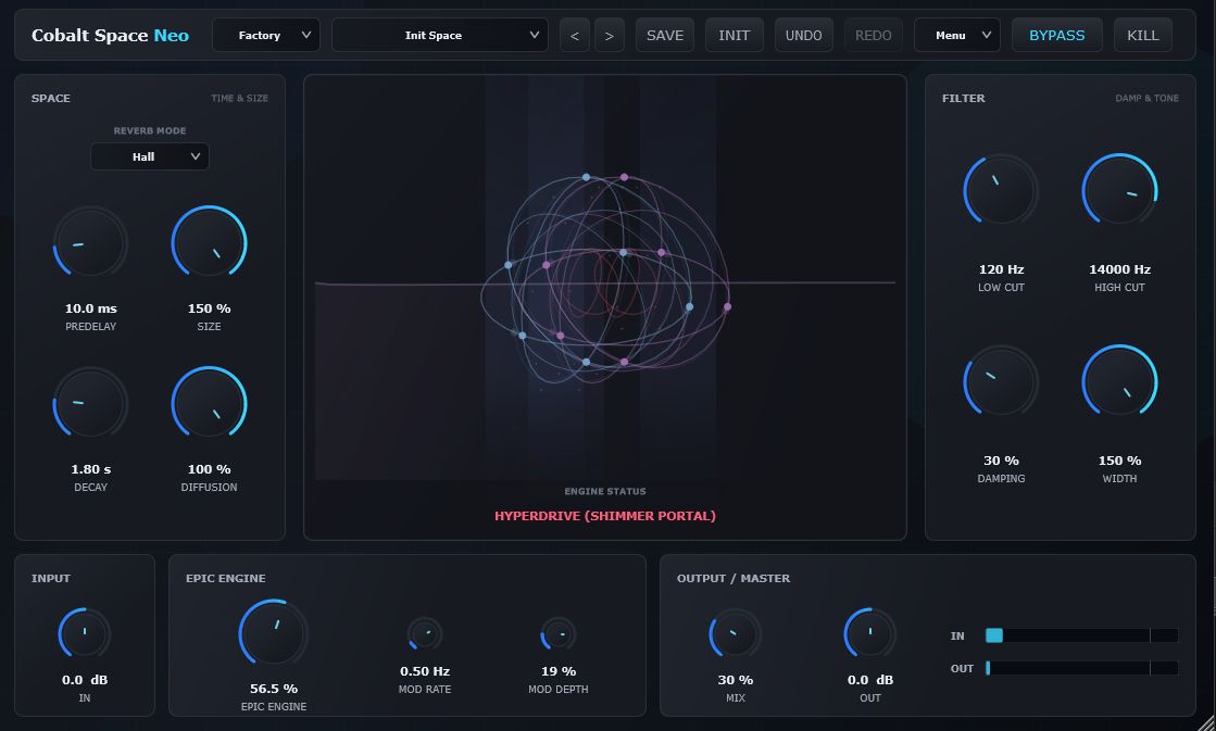 Cobalt Space Neo interface
